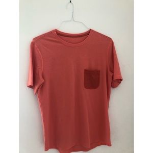 Red/Orange Lululemon Shirt with Front Pocket